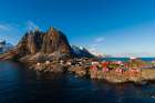 The fishing village of Hamnoy Hamnoy-Lofoten Islands-Nordland-Norway Art Print